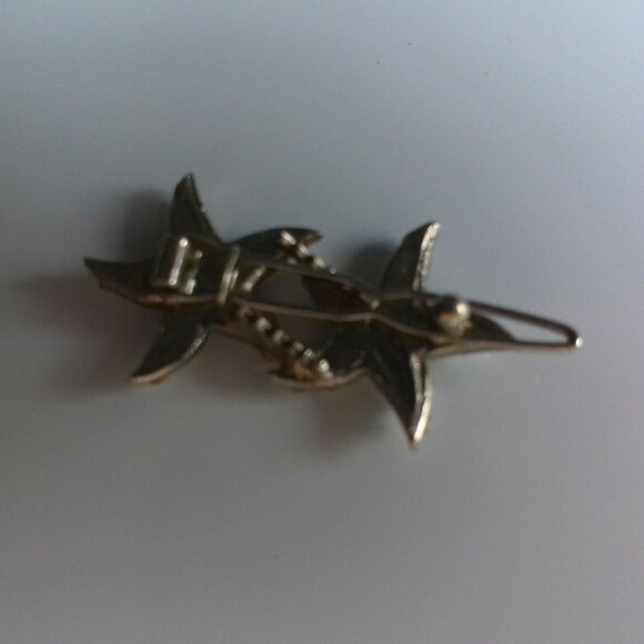 Stars Hair Clip, silver color, white rhinestone, shiny crystals - Picture 14 of 14